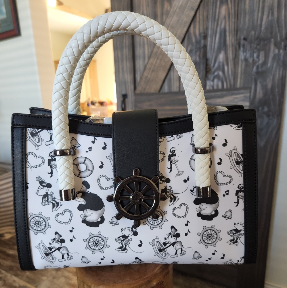 NWT Loungefly Steamboat Willie Music Crossbody Bag.